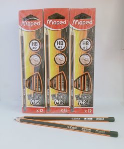 Boite de 12 Crayons à papier Maped Black Peps HB2