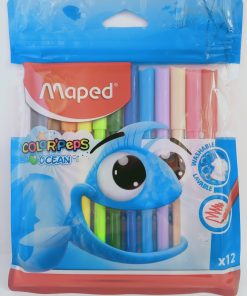 12 Feutres de coloriage Maped Color'peps Ocean